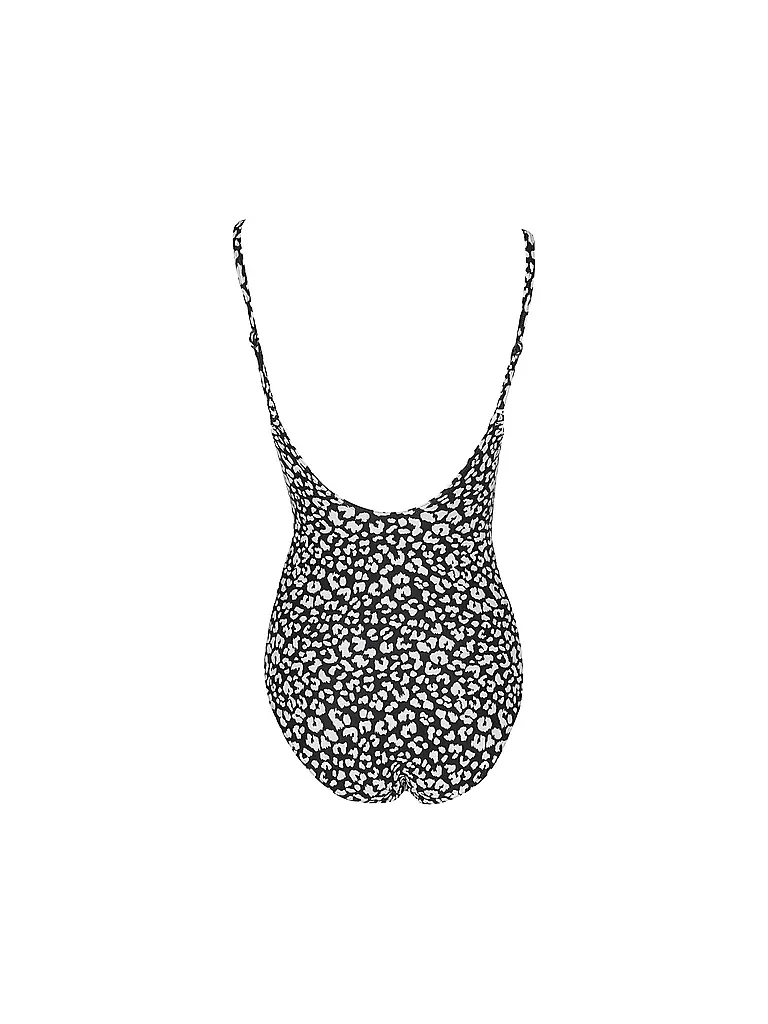 DARLING HARBOUR | Bañador de mujer con cuello en V | Negro