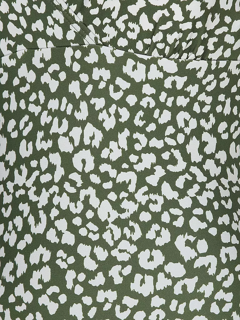 DARLING HARBOUR | Bañador de mujer con cuello en V | Oliva