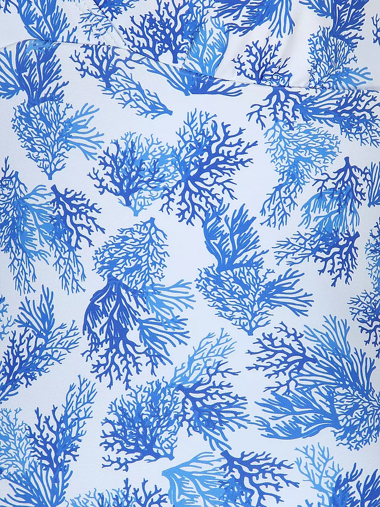 DARLING HARBOUR | Bañador de mujer con cuello en V | Azul