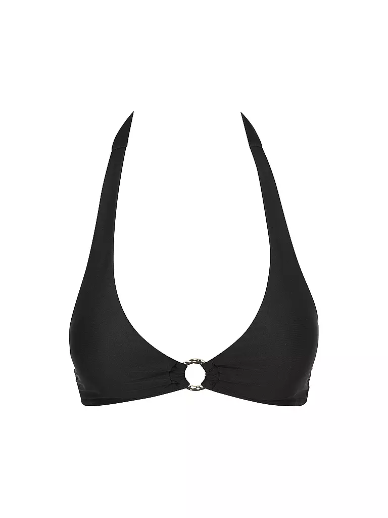 DARLING HARBOUR | Top de bikini halter para mujer | Negro