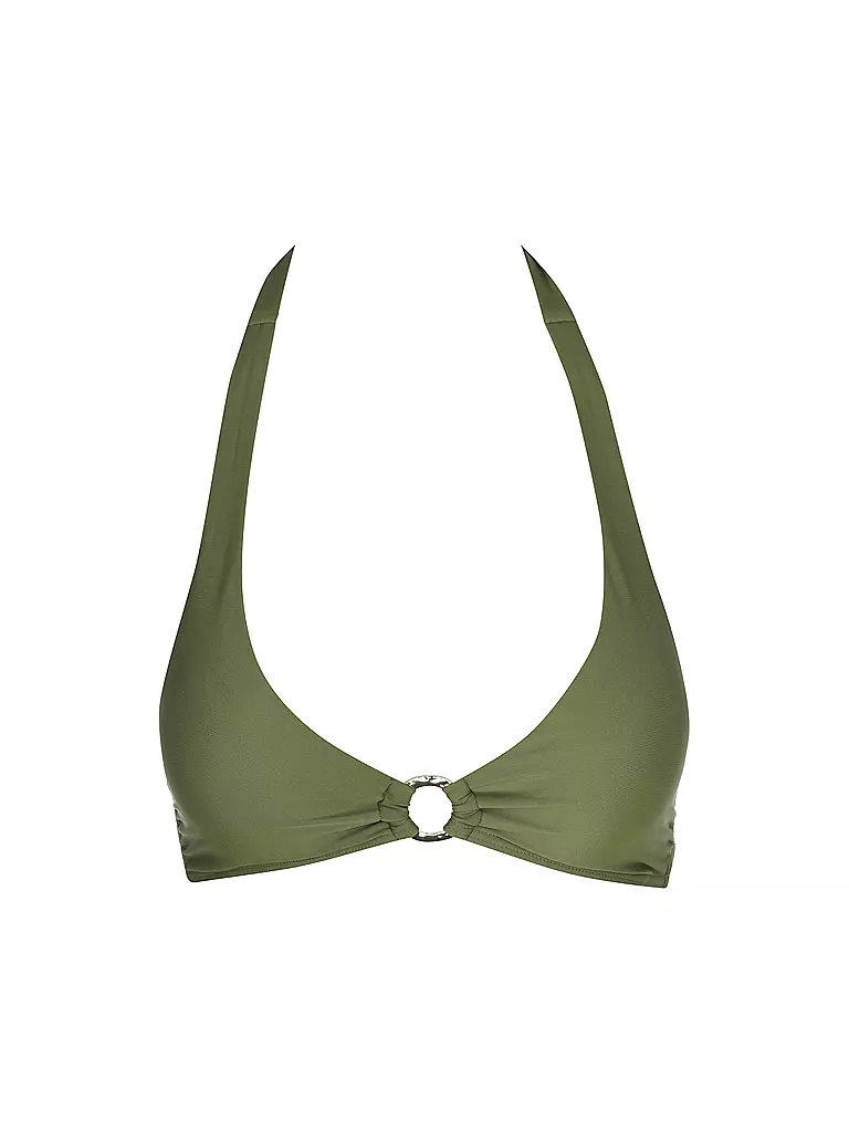 DARLING HARBOUR | Top de bikini halter para mujer | Oliva