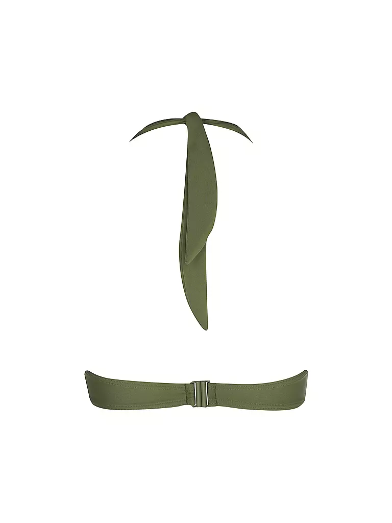 DARLING HARBOUR | Top de bikini halter para mujer | Oliva