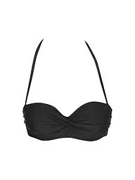 DARLING HARBOUR | Top de bikini retorcido para mujer | Negro