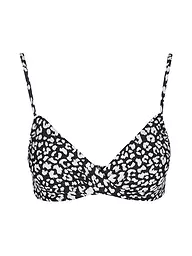 DARLING HARBOUR | Top de bikini torcido para mujer | Negro