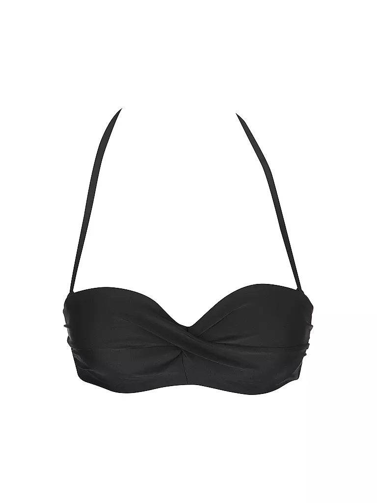 DARLING HARBOUR | Top de bikini retorcido para mujer | Negro