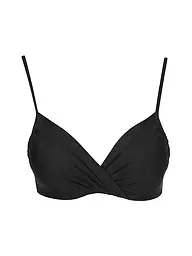DARLING HARBOUR | Top de bikini torcido para mujer | Negro