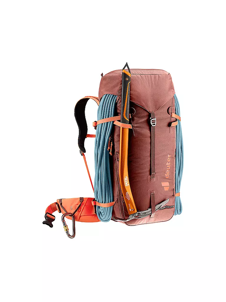 DEUTER | Mochila de alpinismo Guide 34+8 | Rojo oscuro