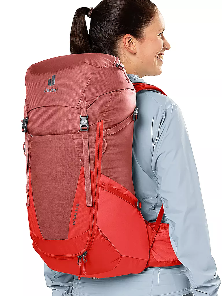 DEUTER | Mochila de senderismo para mujer Futura 24 SL | Rojo