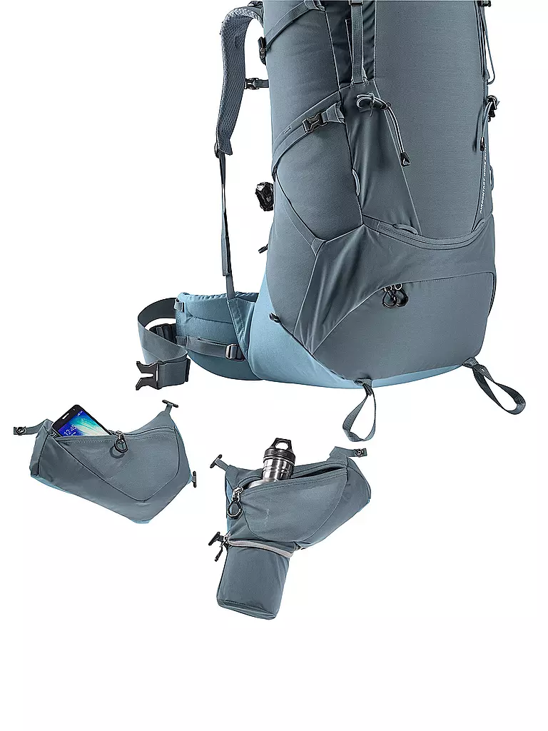 DEUTER | Mochila de trekking para hombre Aircontact Core 60+10L | Gris