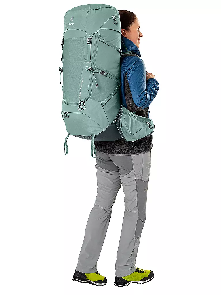 DEUTER | Mochila de trekking para mujer Aircontact Core 55+10 SL | Menta