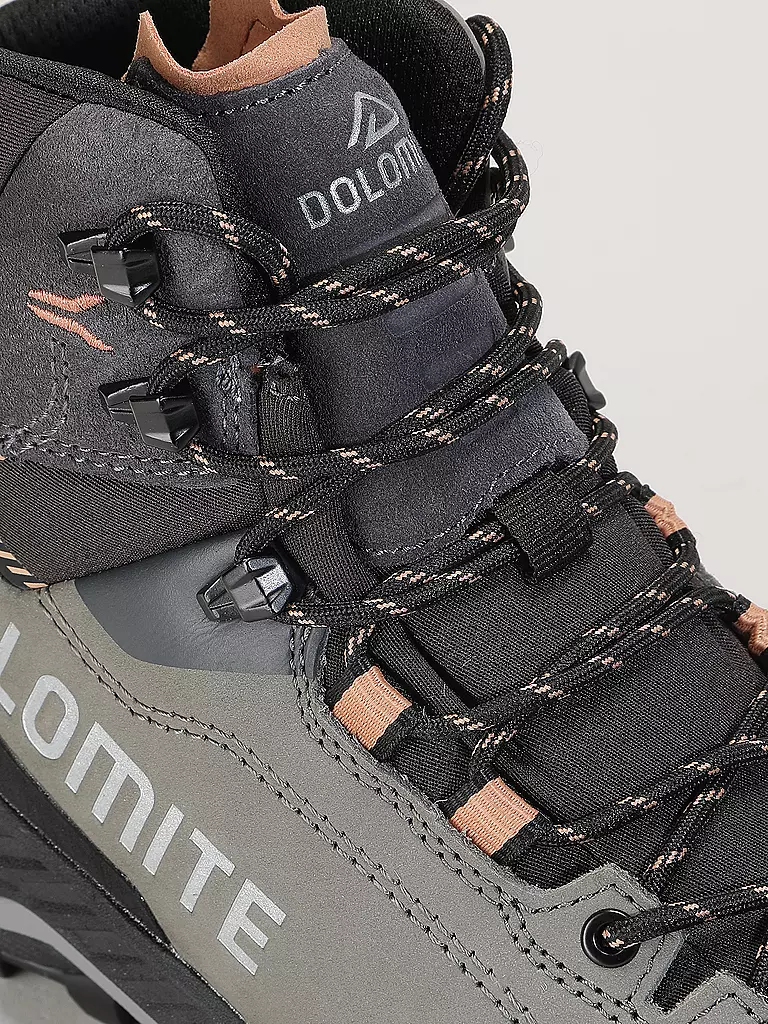DOLOMITE | Botas de senderismo para mujer Vernale Leather High GTX | Gris claro