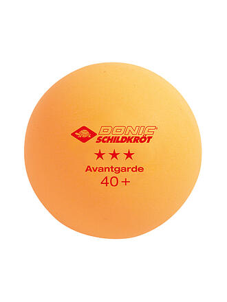 DONIC SCHILDKRÖT | Pelota de tenis de mesa 3 estrellas Avantgarde Poly 40+, 3 unidades. NARANJA