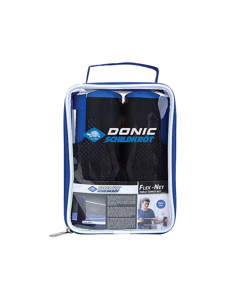 DONIC SCHILDKRÖT | Juego de red de tenis de mesa Flexnet | Negro