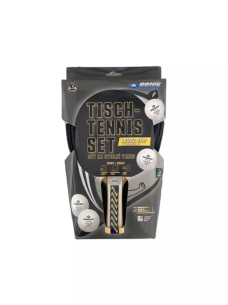 DONIC SCHILDKRÖT | Tischtennisschläger Set Appelgrn 500 | Negro