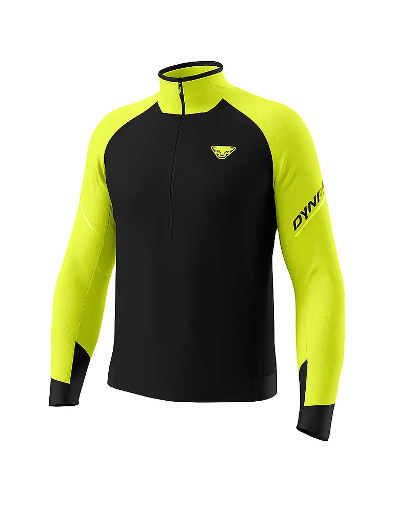 DYNAFIT | Camiseta de esquí de travesía con cremallera Alpine para hombre | Amarillo