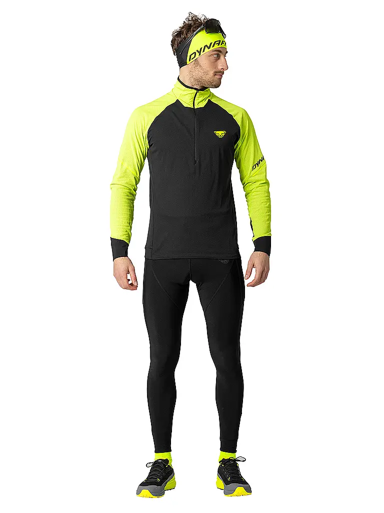 DYNAFIT | Camiseta de esquí de travesía con cremallera Alpine para hombre | Amarillo