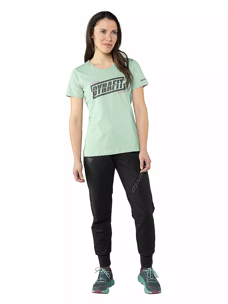 DYNAFIT | Camiseta de touring gráfica para mujer | Verde claro