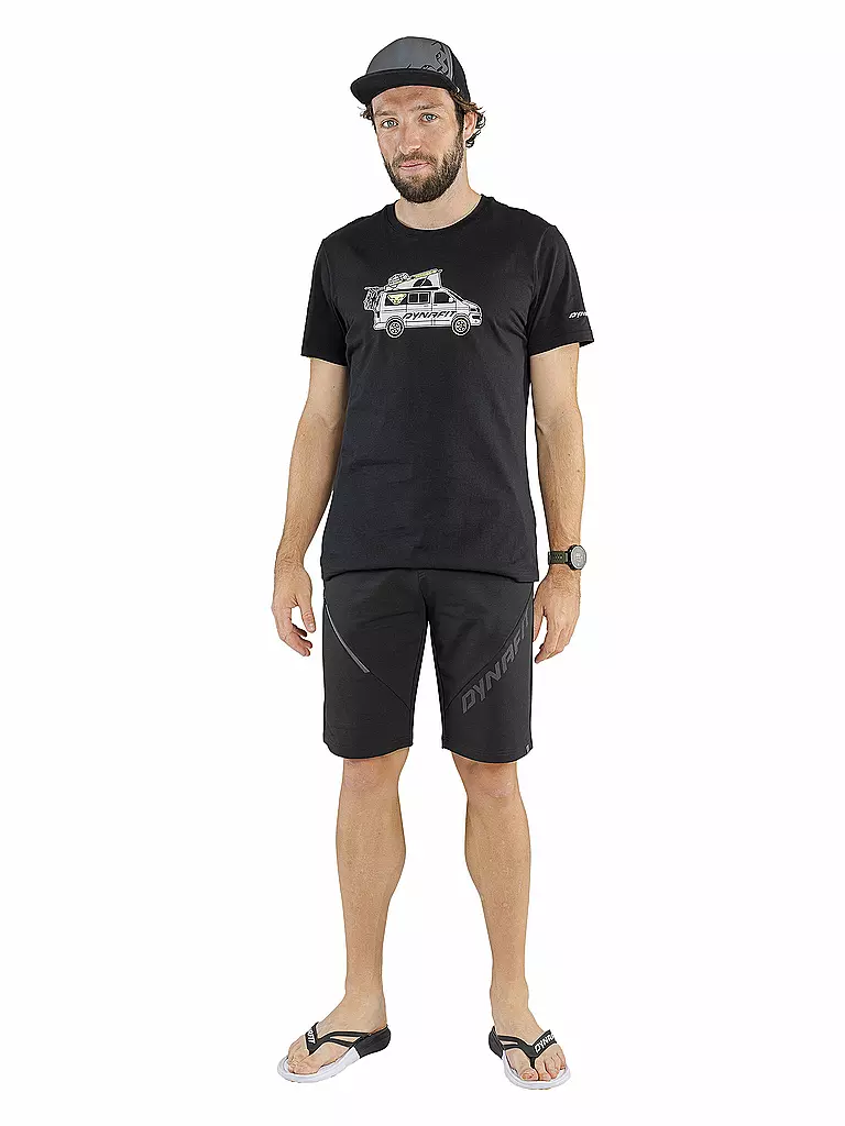 DYNAFIT | Camiseta de travesía gráfica para hombre | Negro