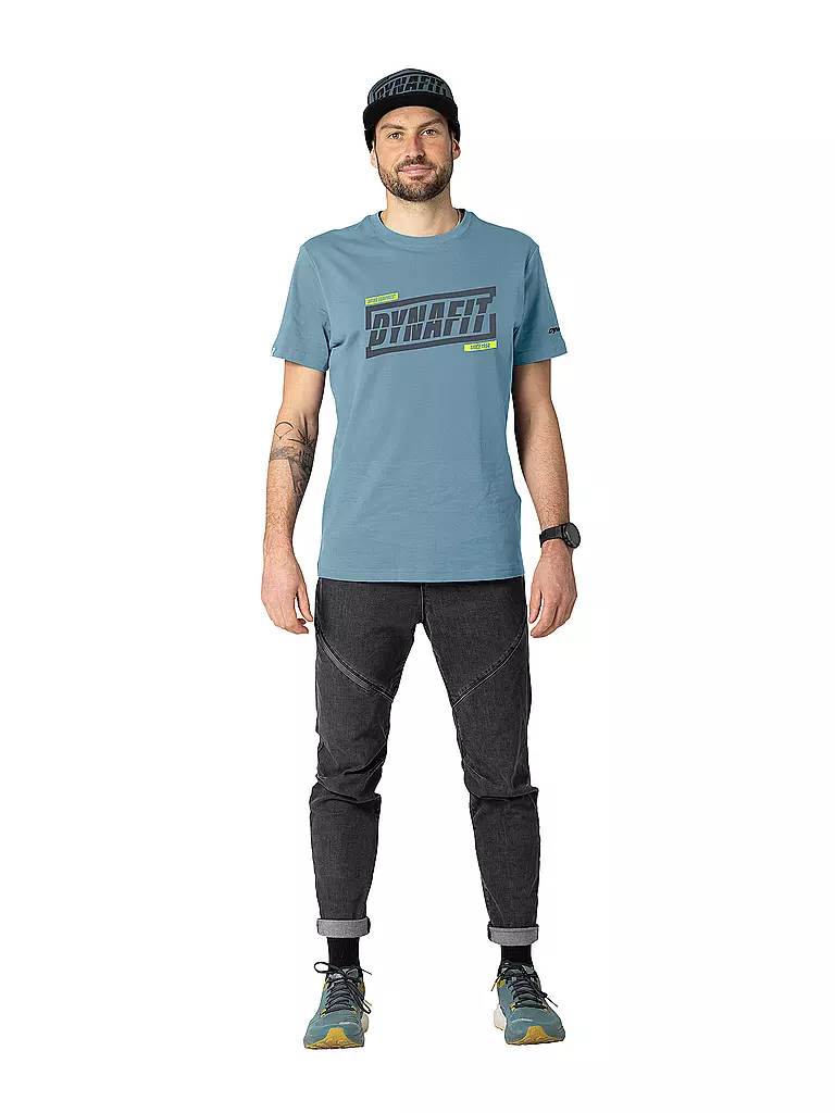 DYNAFIT | Camiseta de travesía gráfica para hombre | Petróleo