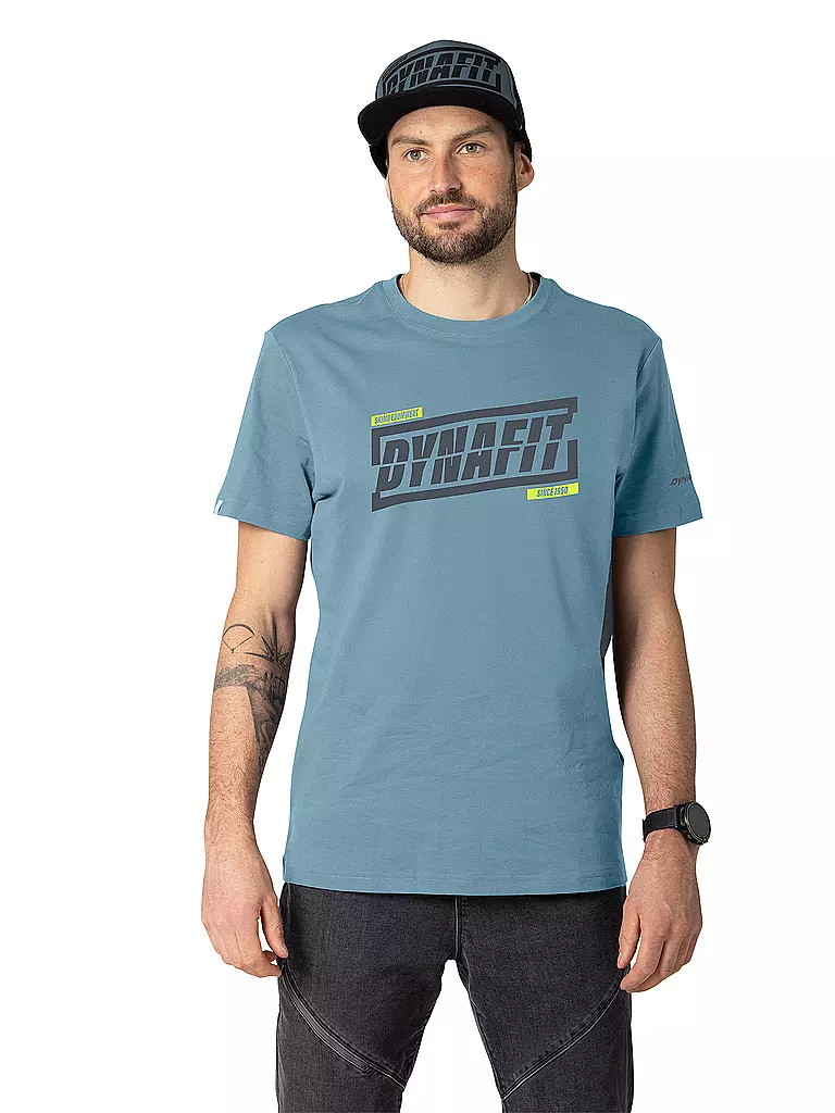 DYNAFIT | Camiseta de travesía gráfica para hombre | Petróleo