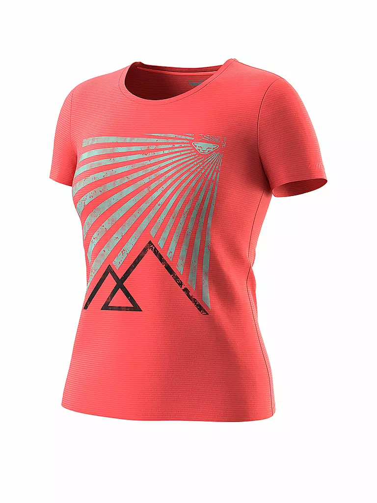 DYNAFIT | Camiseta funcional de mujer Transalper Graphic | Coral