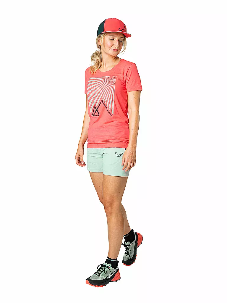 DYNAFIT | Camiseta funcional de mujer Transalper Graphic | Coral