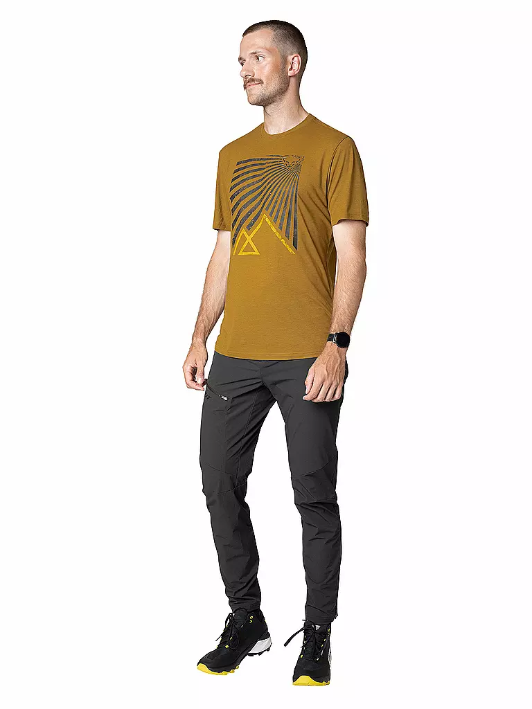 DYNAFIT | Camiseta funcional para hombre Transalper Graphic | Mostaza