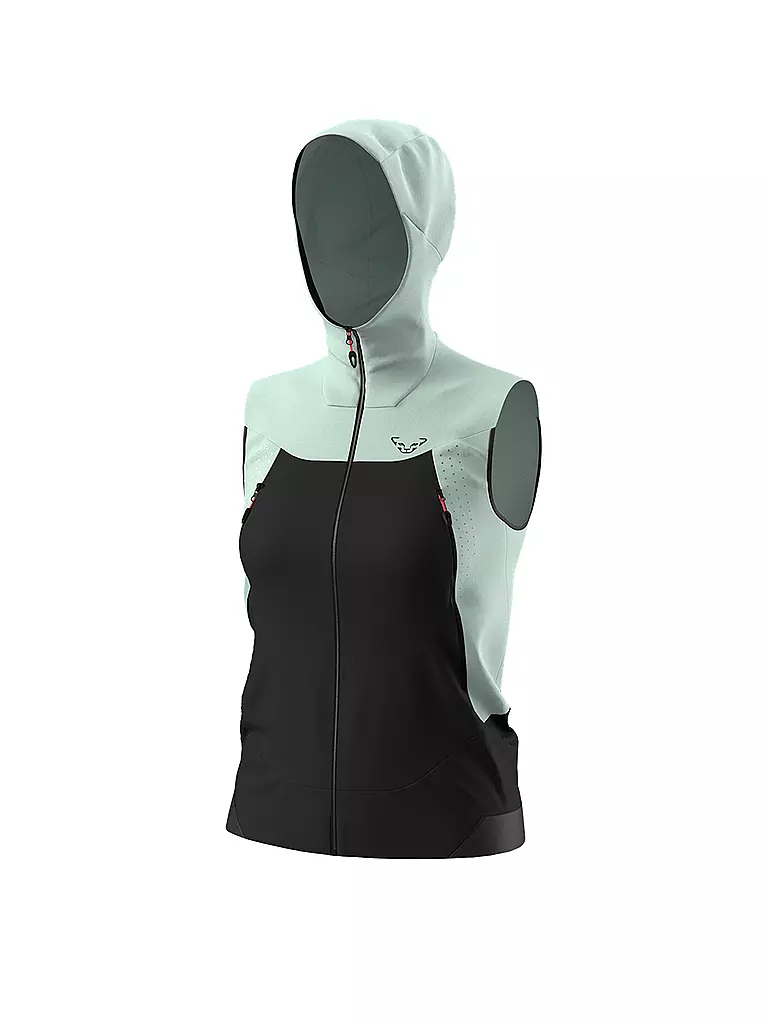 DYNAFIT | Chaleco softshell para mujer Transalper DST Hoodie | Verde claro