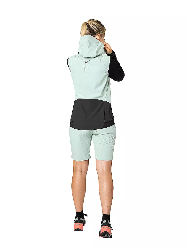 DYNAFIT | Chaleco softshell para mujer Transalper DST Hoodie | Verde claro