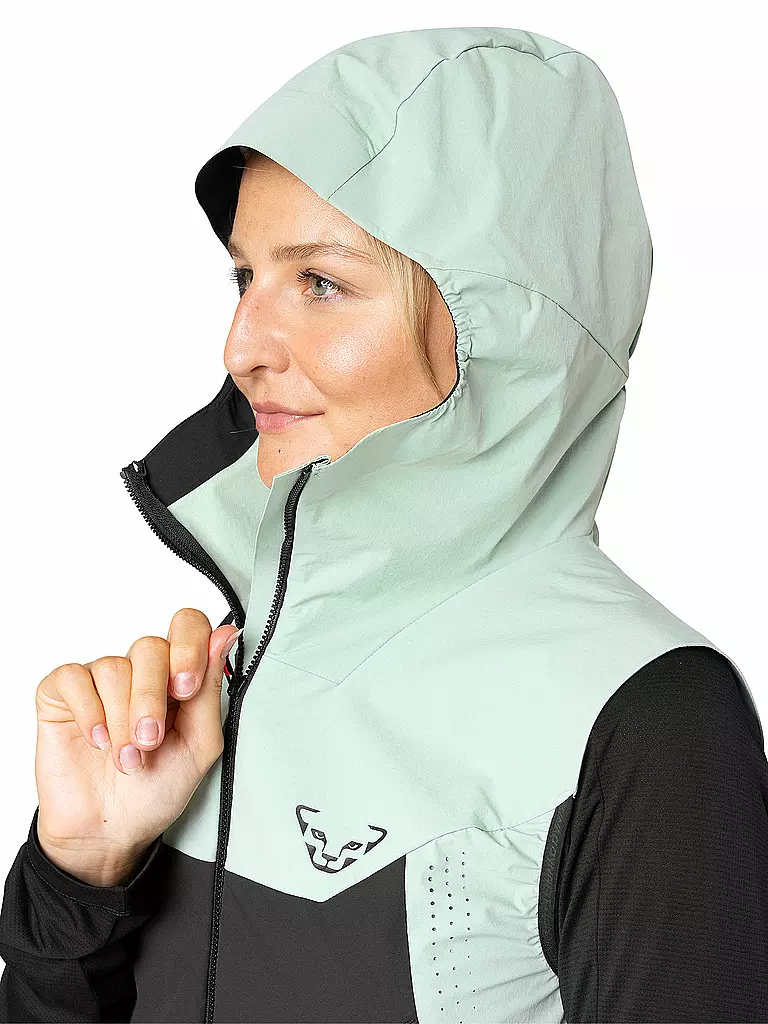 DYNAFIT | Chaleco softshell para mujer Transalper DST Hoodie | Verde claro