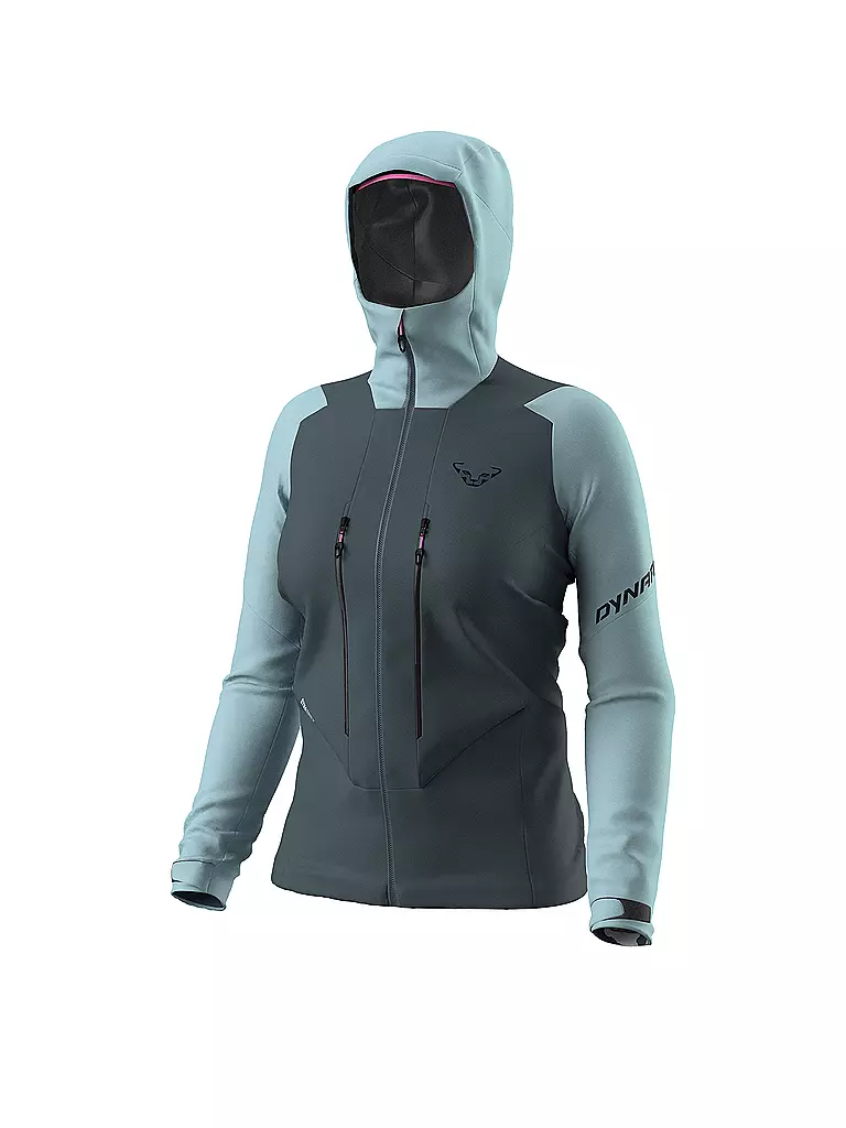 DYNAFIT | Chaqueta de esquí de travesía para mujer Blacklight 3L con capucha | Azul claro