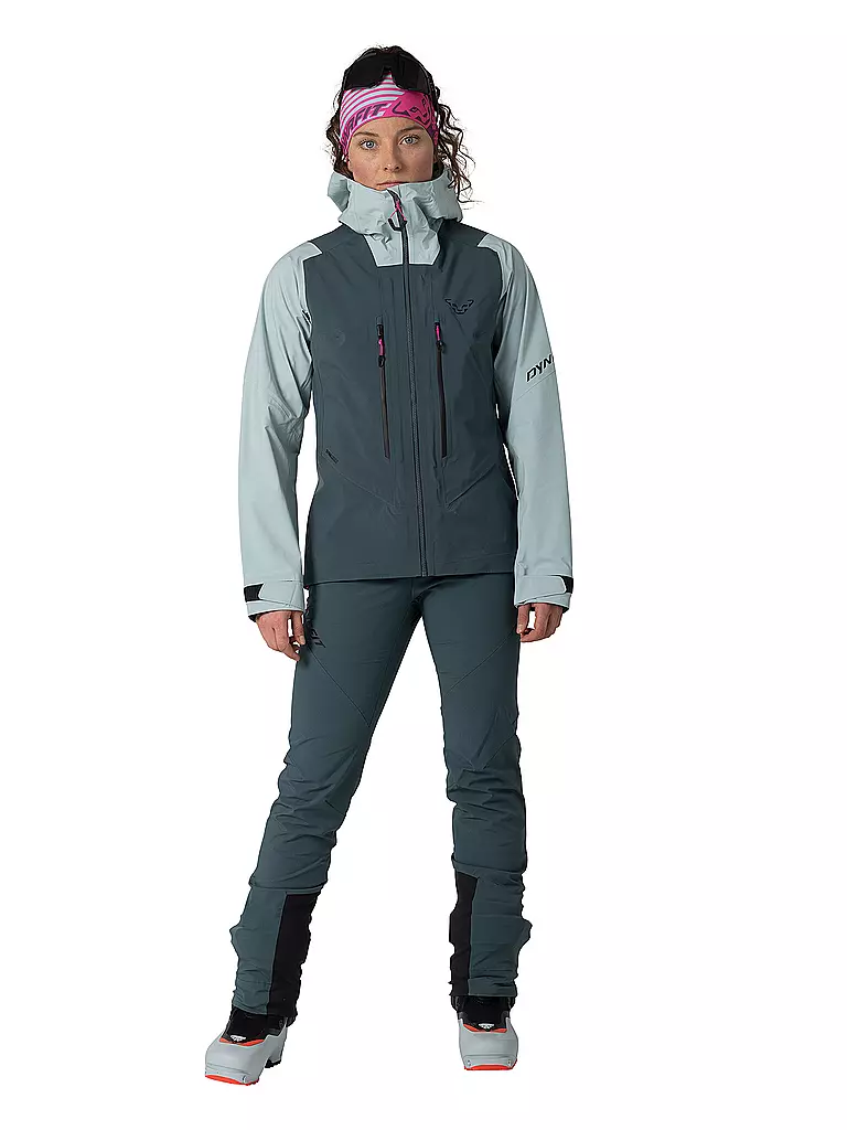DYNAFIT | Chaqueta de esquí de travesía para mujer Blacklight 3L con capucha | Azul claro