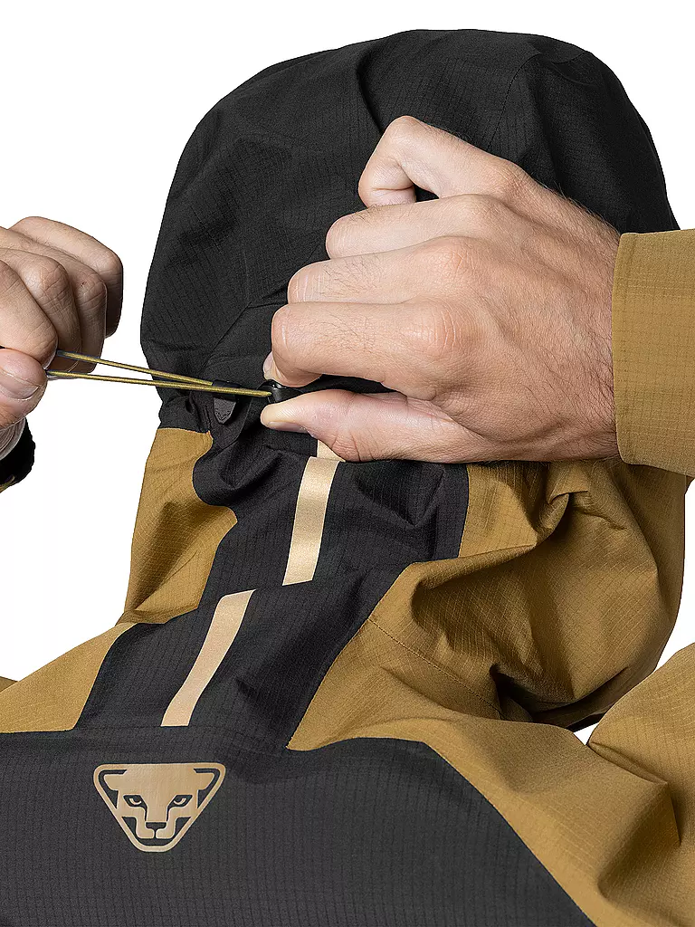 DYNAFIT | Chaqueta de senderismo para hombre Transalper GTX con capucha | Mostaza