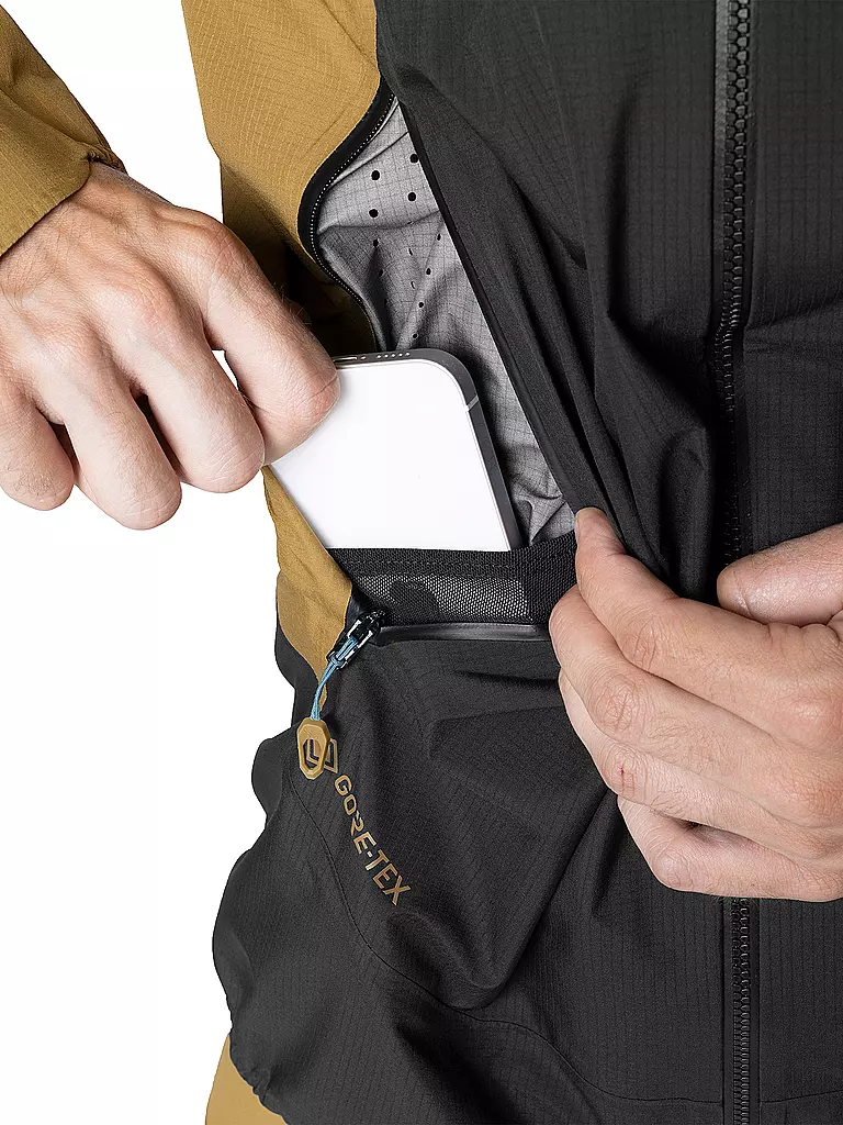 DYNAFIT | Chaqueta de senderismo para hombre Transalper GTX con capucha | Mostaza