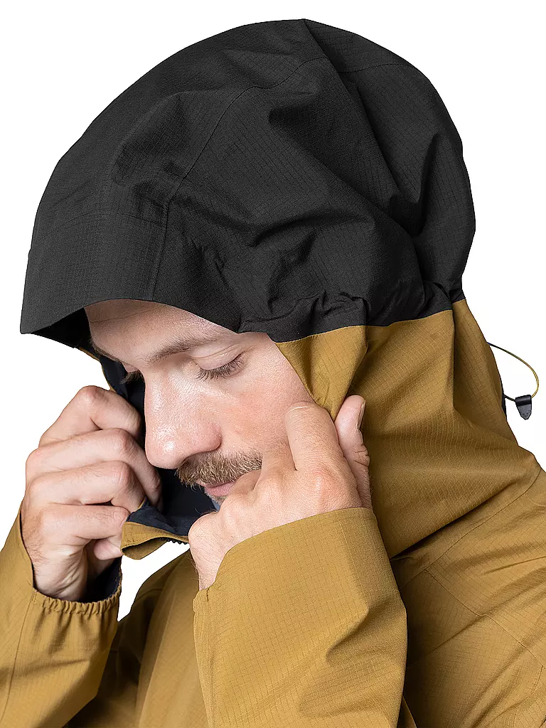 DYNAFIT | Chaqueta de senderismo para hombre Transalper GTX con capucha | Mostaza