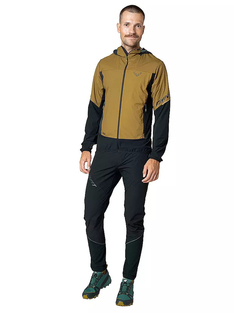 DYNAFIT | Chaqueta polar para hombre Traverse Alpha Hoodie | Mostaza