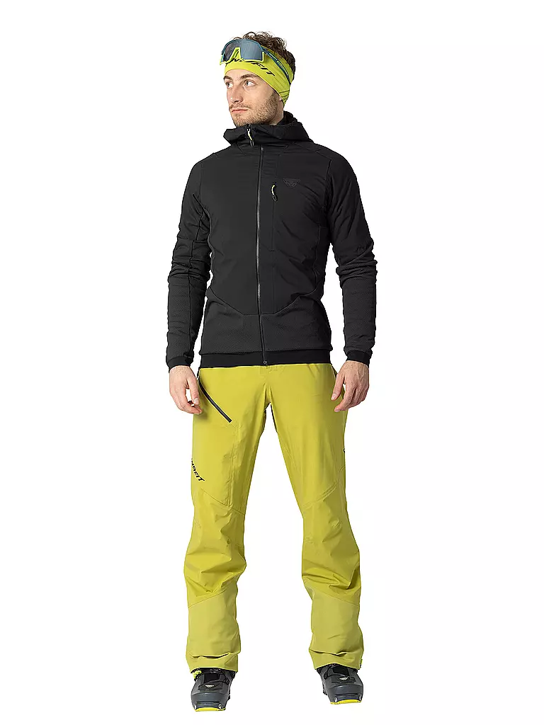 DYNAFIT | Chaqueta polar térmica con capucha Blacklight para hombre | Negro