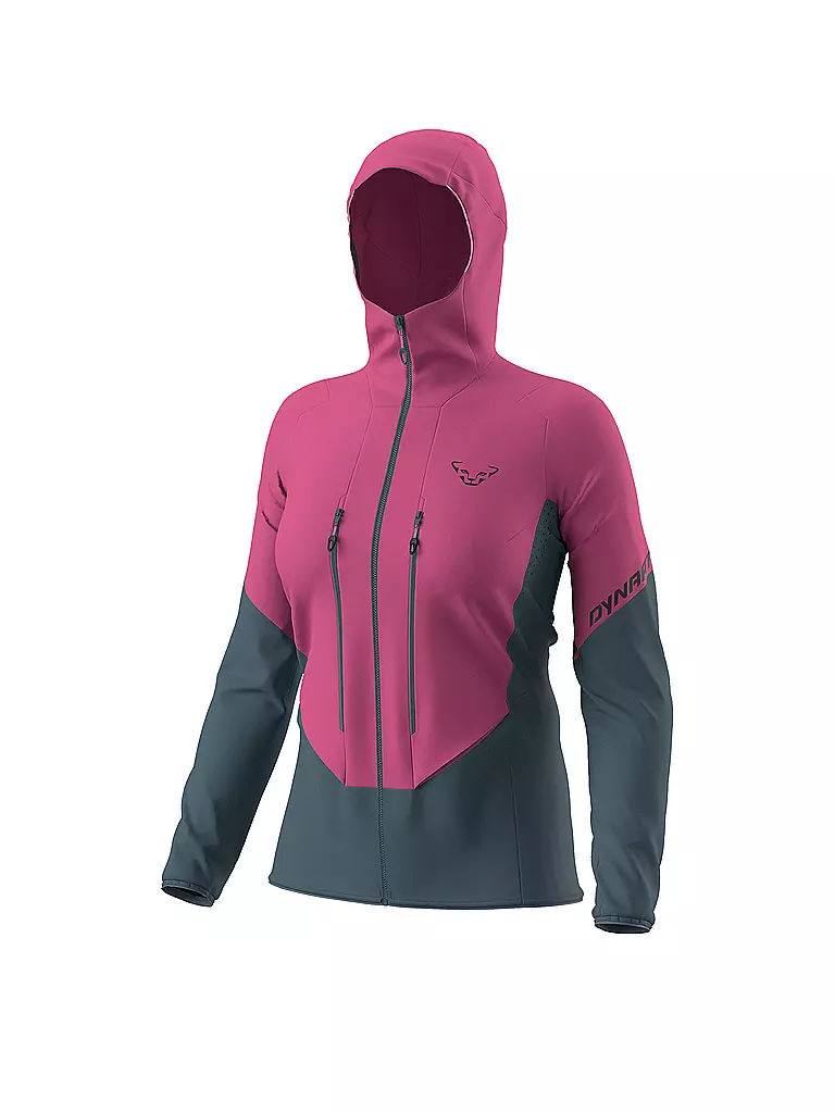 DYNAFIT | Chaqueta softshell de touring para mujer Blacklight Hoodie | Fucsia