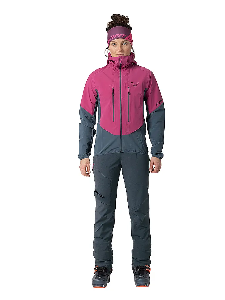 DYNAFIT | Chaqueta softshell de touring para mujer Blacklight Hoodie | Fucsia
