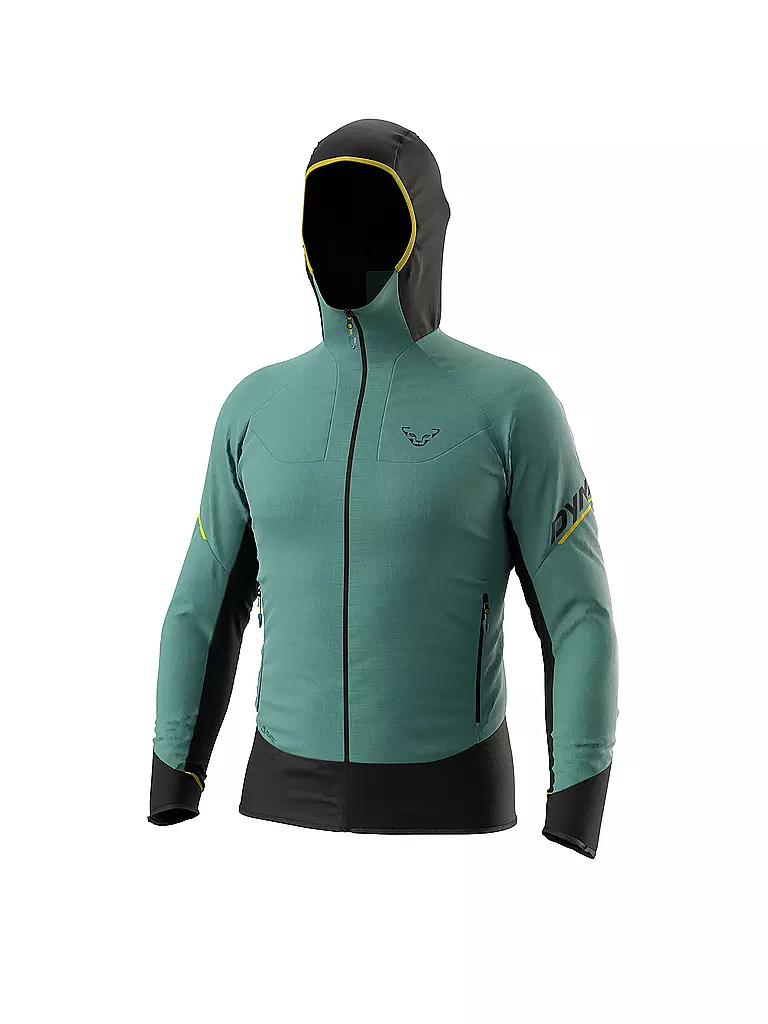 DYNAFIT | Chaqueta softshell para hombre Mezzalama Polartec® Alpha® Hoodie | Azul claro