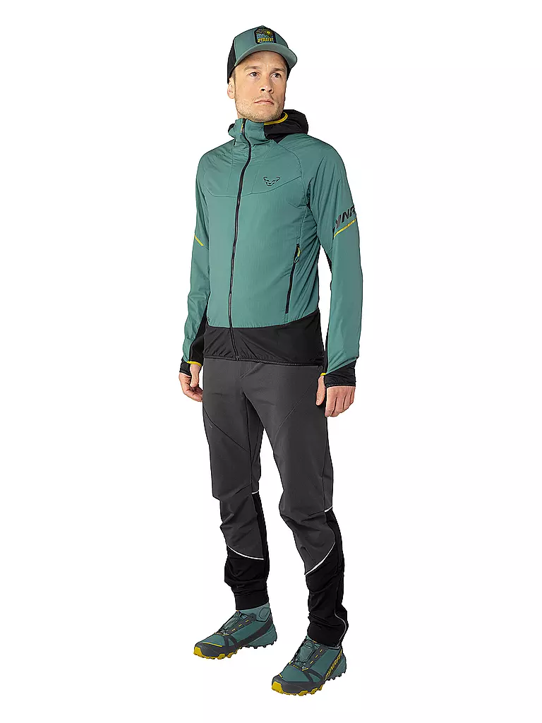 DYNAFIT | Chaqueta softshell para hombre Mezzalama Polartec® Alpha® Hoodie | Azul claro