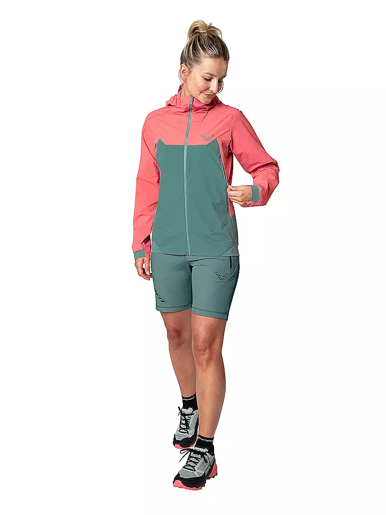 DYNAFIT | Chaqueta softshell para mujer Transalper DST Hoodie | Coral
