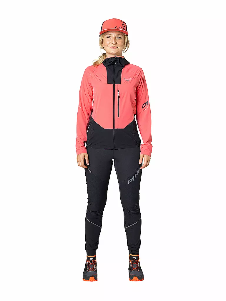 DYNAFIT | Chaqueta softshell para mujer Traverse DST Hoodie | Coral