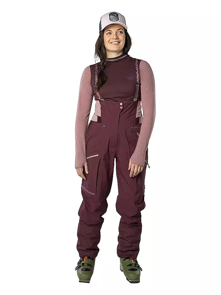 DYNAFIT | Damen Touren Softshellhose Tigard GORE-TEX | Rojo oscuro