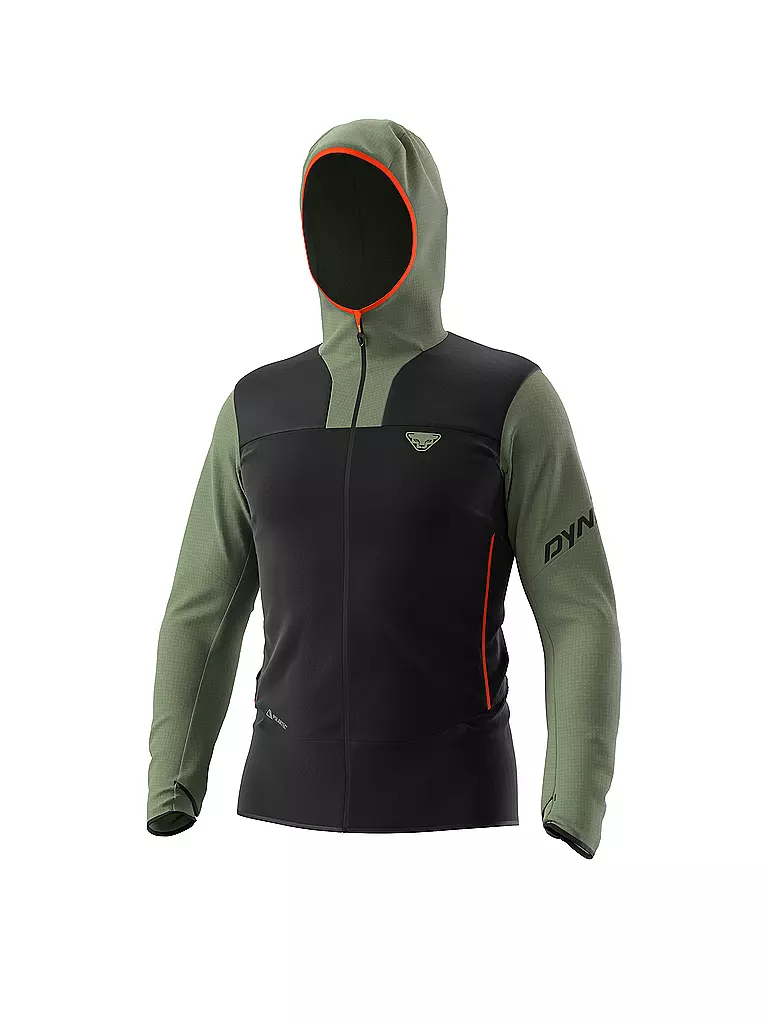 DYNAFIT | Herren Fleecejacke Traverse Polartec Hoodie | Oliva