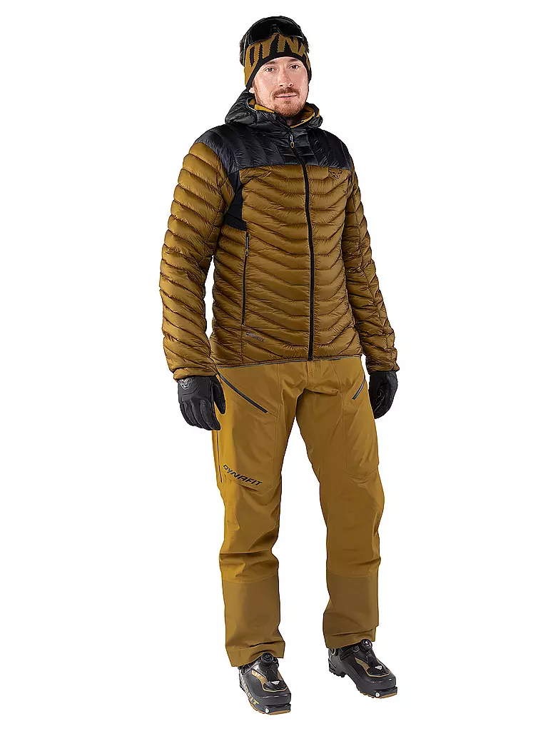 DYNAFIT | Herren Isojacke Ridge Ultralight Down Hoodie | Mostaza
