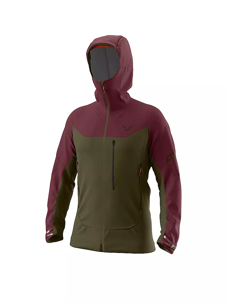 DYNAFIT | Herren Touren Softshelljacke Radical Hoodie | Rojo oscuro