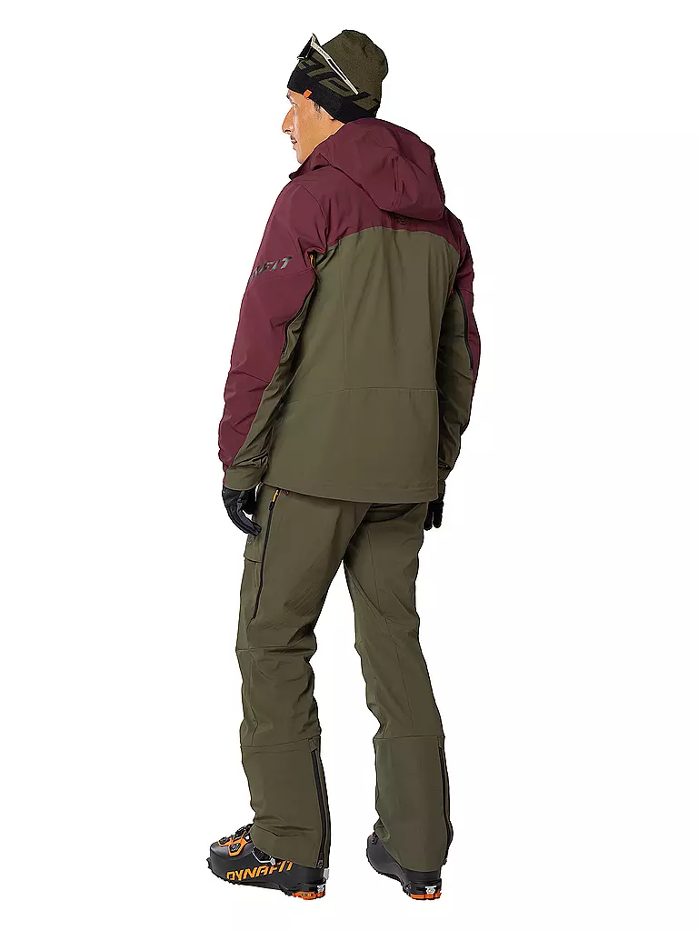 DYNAFIT | Herren Touren Softshelljacke Radical Hoodie | Rojo oscuro