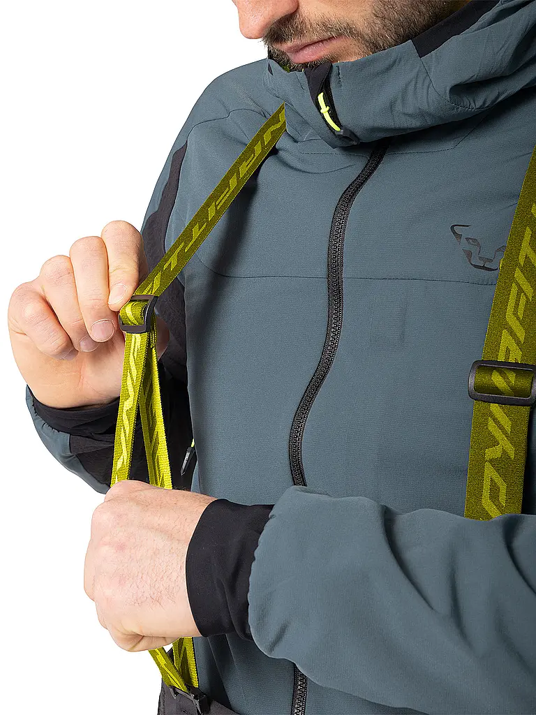 DYNAFIT | Pantalón de esquí de travesía Tigard 3L Stretch con tirantes para hombre | Petróleo