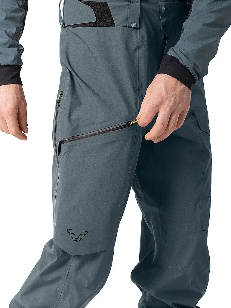 DYNAFIT | Pantalón de esquí de travesía Tigard 3L Stretch con tirantes para hombre | Petróleo